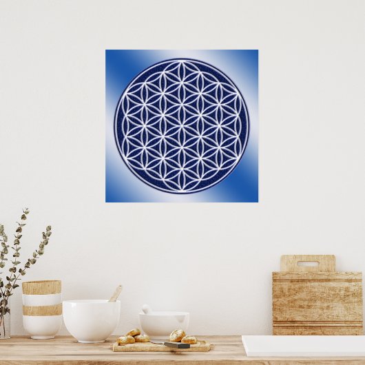 Poster Fleur De Vie / Ciel (Cuisine)