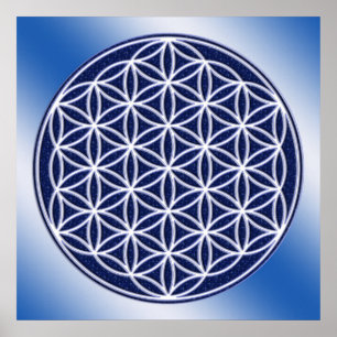 Poster Fleur De Vie / Ciel