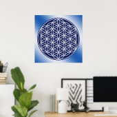 Poster Fleur De Vie / Ciel (Bureau à domicile)