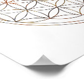 Poster Fleur De Vie De Géométrie Sacrée (V-Elements) (Coin)
