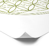 Poster Fleur De Vie De Géométrie Sacrée (V-Sprout) (Coin)