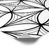 Poster Fleur de vie Géométrie sacrée Grande coloration (Coin)