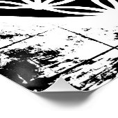 Poster Fleur de Vie Grunge (Coin)