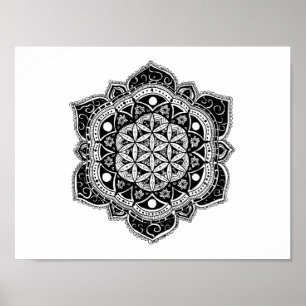 Poster Fleur de vie Mandala