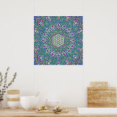 Poster Fleur De Vie - Mandala India Style 1 (Cuisine)