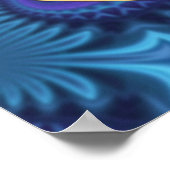 Poster Fleur de vie - or - fractale 1 (Coin)