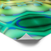 Poster Fleur de vie - or - fractale 2 (Coin)