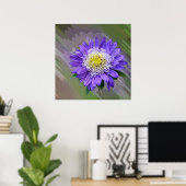 Poster fleur de violet bleu (Bureau à domicile)