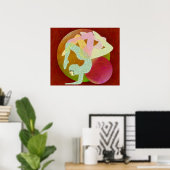 Poster Fleur de Yoga (Bureau à domicile)