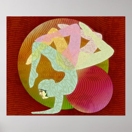 Poster Fleur de Yoga (Devant)