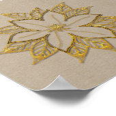 Poster Fleur Décembre de Poinsettia (Coin)