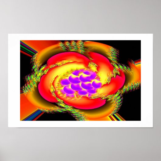 Poster fleur d'espoir art floral (Devant)