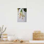 Poster Fleur d'été Fuchsia Hawkshead blanc (Cuisine)