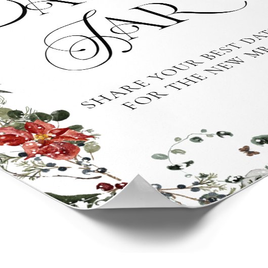 Poster Fleur d'hiver Date Nuit Idées Date Jar (Coin)