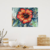 Poster Fleur d'huile de cendres du Népal (Cuisine)