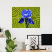 Poster Fleur d'Iris (Bureau à domicile)