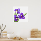 Poster fleur d'iris pourpre (Cuisine)