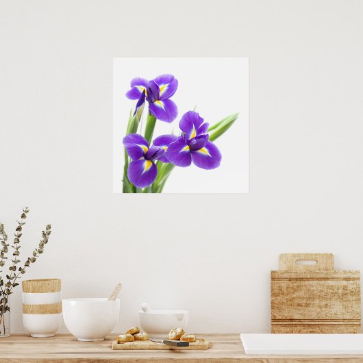 Poster fleur d'iris pourpre (Cuisine)