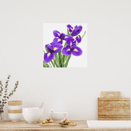 Poster fleur d'iris pourpre (Cuisine)