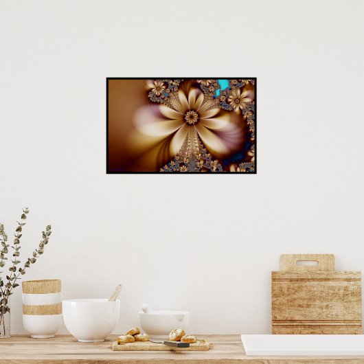 Poster Fleur d'or. (Cuisine)