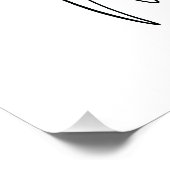 Poster Fleur d'orange du mois de naissance d'octobre (Coin)