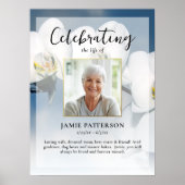 Poster Fleur d'orchidée Célébration de la vie Photo, funé (Devant)