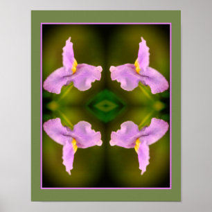 Poster Fleur d'orchidée sauvage Abstraite