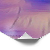 Poster Fleur d'orchidée violette sur un tableau en bois (Coin)