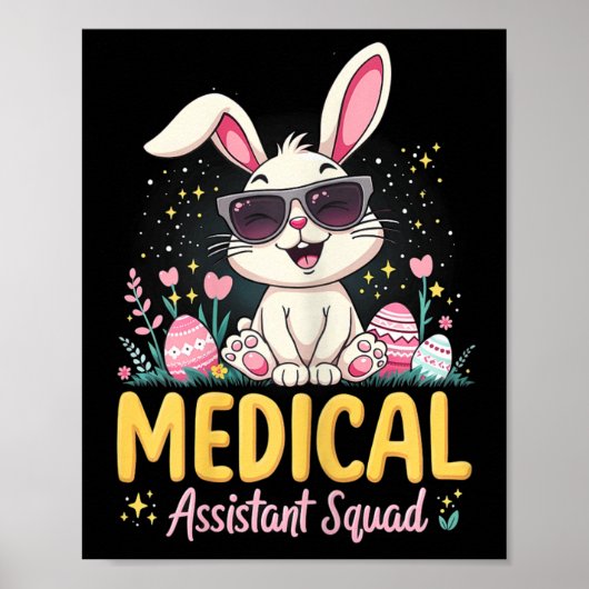 Poster Fleur d'oreille de lapin Médicale rétro (Devant)