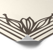 Poster Fleur du mois d'août (Coin)