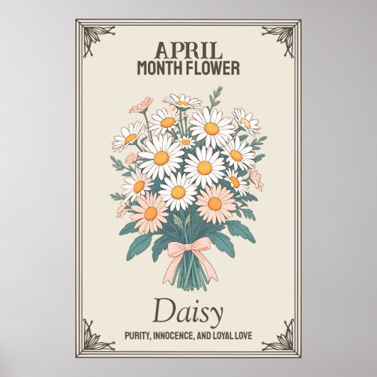 Poster Fleur du mois d'avril (Devant)