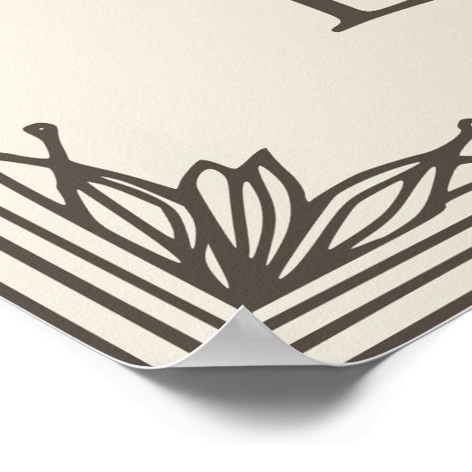 Poster Fleur du mois de juillet (Coin)