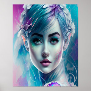 Poster Fleur elven