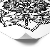 Poster Fleur En Mandala 2 (Coin)