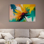 Poster Fleur énigmatique – une danse de couleur et de mou