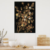 Poster Fleur et arbre d'automne 1884 Art décoratif japona (Cuisine)
