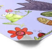 Poster fleur et grenouille (Coin)
