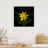 Poster Fleur et Papillon (Cuisine)