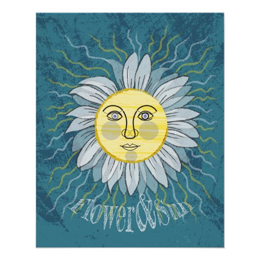 Poster Fleur et soleil - Nature (Devant)