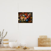 Poster Fleur éternelle - Symphonie des couleurs (Cuisine)