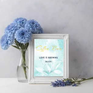 Poster Fleur Ethereal Magnolia, Bar Mariage À Café