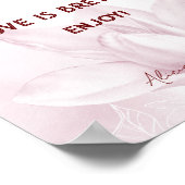 Poster Fleur Ethereal Magnolia, Bar Mariage À Café (Coin)