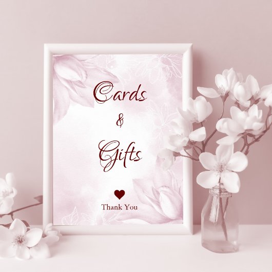 Poster Fleur Ethereal Magnolia, Cartes de Mariage & Cadea