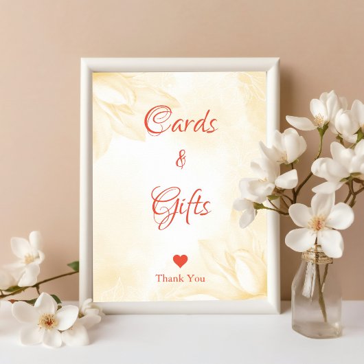 Poster Fleur Ethereal Magnolia, Cartes de Mariage & Cadea