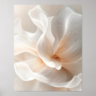 Poster Fleur éthérée dans un portrait en lumière douce #2