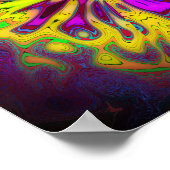 Poster Fleur étoilée en floraison v2 motif pareidolia (Coin)