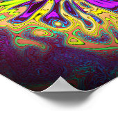 Poster Fleur étoilée florissante v1 pareidolia motif (Coin)