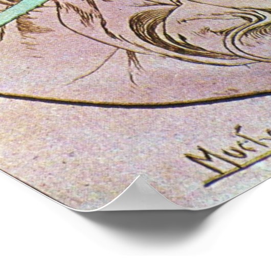 Poster Fleur fille (Coin)