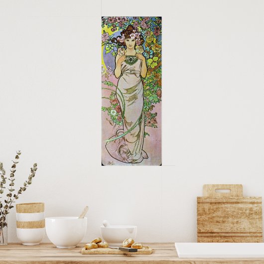 Poster Fleur fille (Cuisine)