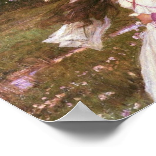 Poster Fleur fille (Coin)